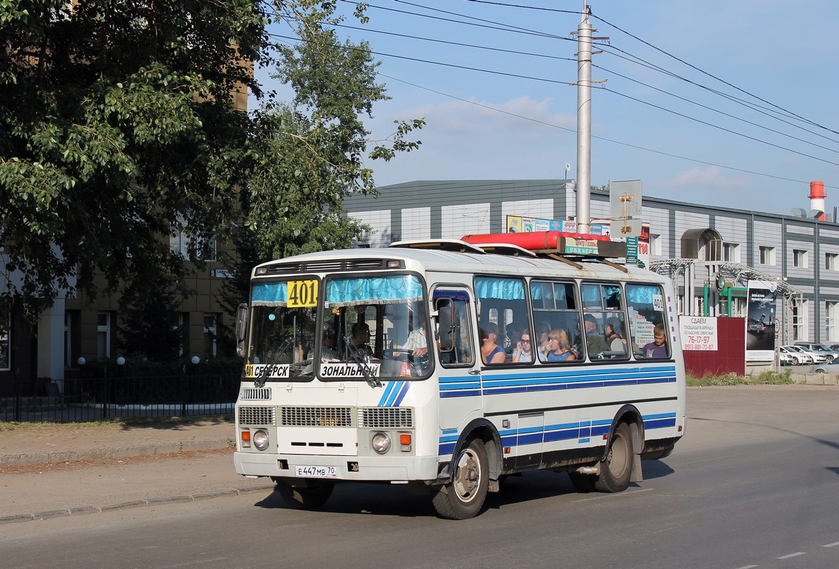 Томская область, ПАЗ-32054 № Е 447 МВ 70