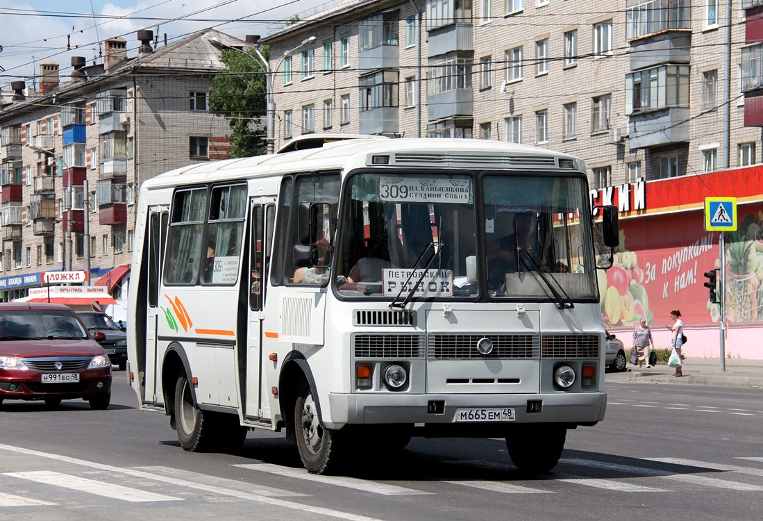 Ліпецкая вобласць, ПАЗ-32054 № М 665 ЕМ 48