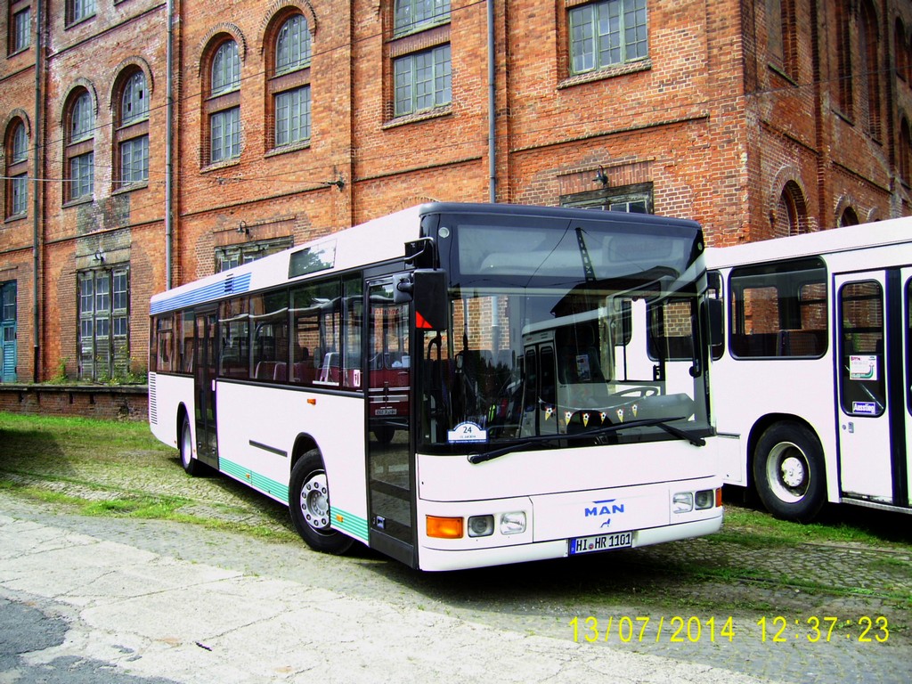 Нижняя Саксония, MAN A20 NÜ313 № HI-HR 1101; Нижняя Саксония — Bustreffen Wehmingen Hannoversches Straßenbahnmuseum 13.07.2014
