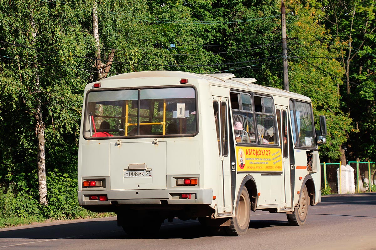 Владимирская область, ПАЗ-32054 № С 008 МК 33