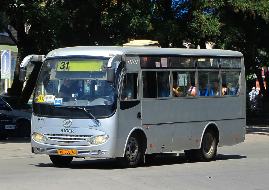 Ростовская область, Higer KLQ6720B1G № АМ 668 61