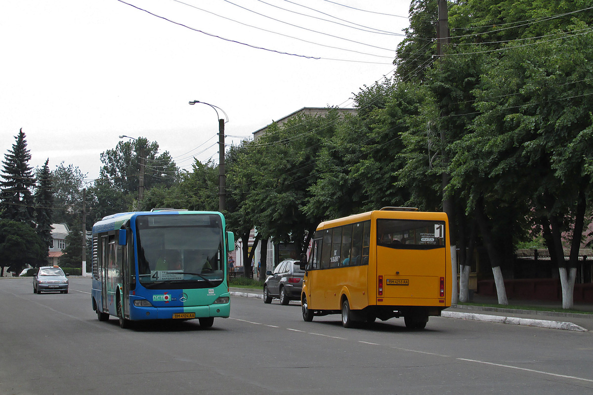 Сумская область, Mercedes-Benz O520 Cito (8,8m) № BM 4124 AA; Сумская область, Рута 25 Нова № BM 4253 AA