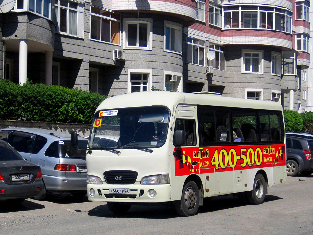 Алтайский край, Hyundai County SWB C08 (РЗГА) № У 666 ТР 22