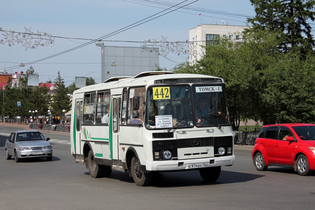 Томская область, ПАЗ-32051-110 № С 974 ВХ 70