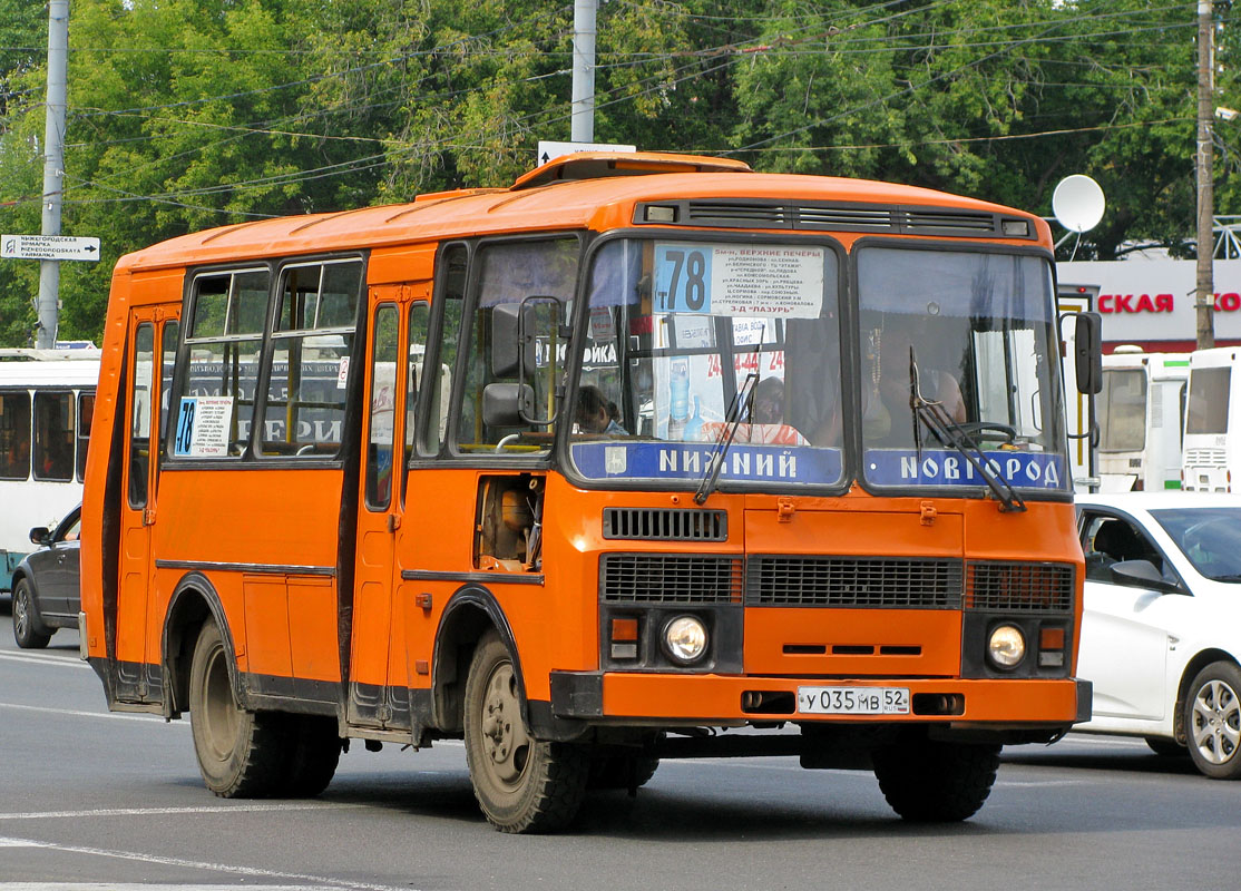 Нижегородская область, ПАЗ-32054 № У 035 МВ 52