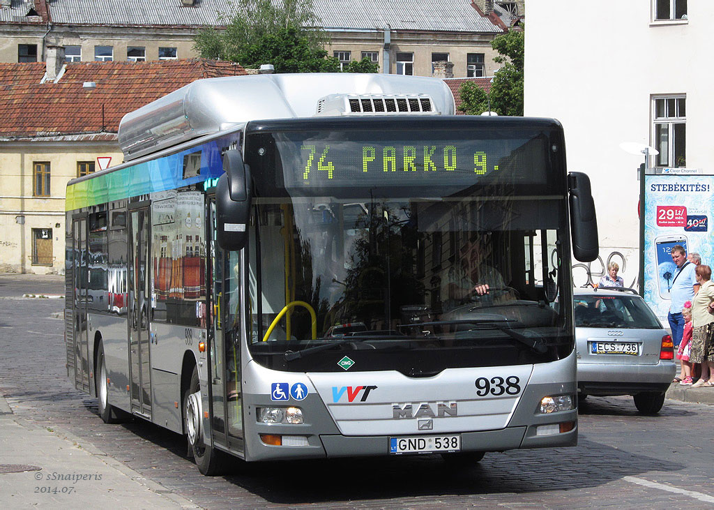 Литва, MAN A21 Lion's City NL273 CNG № 938