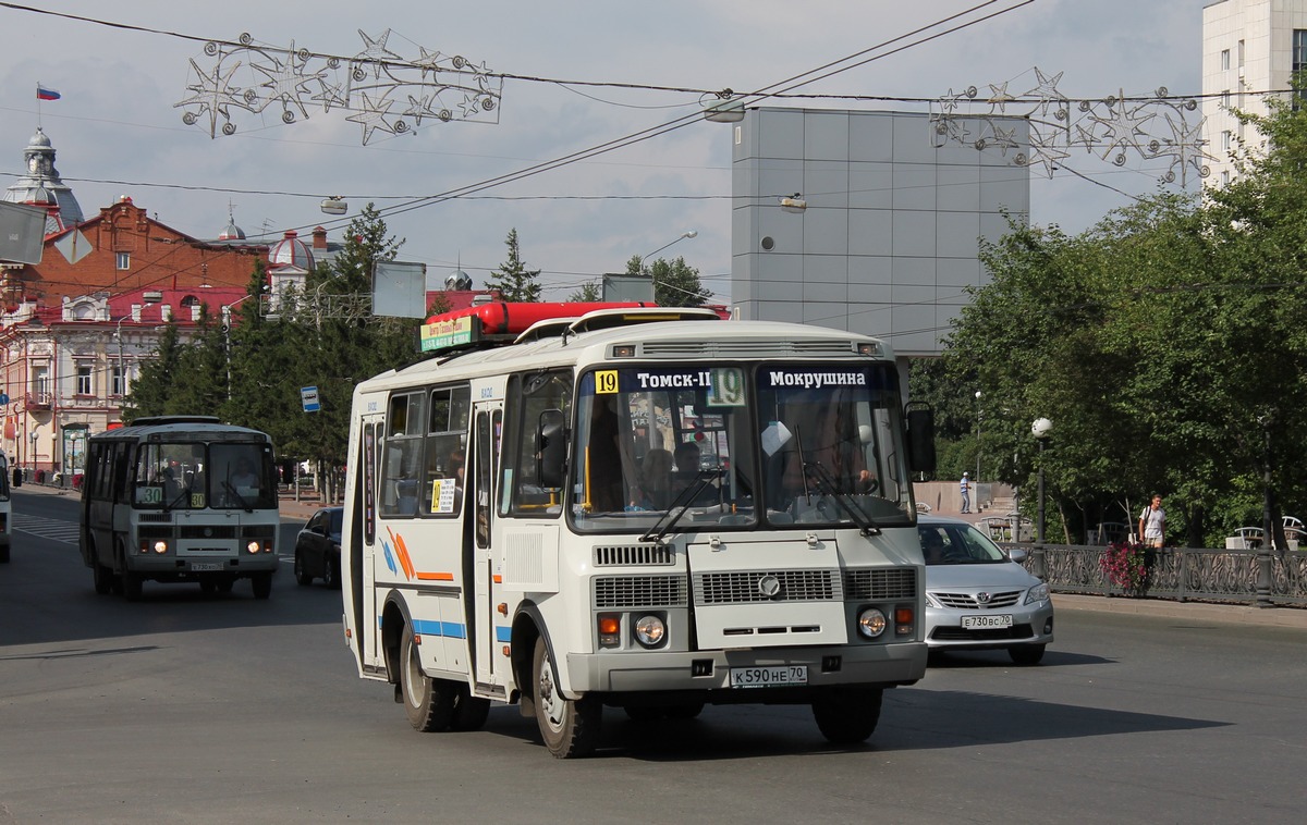 Томская область, ПАЗ-32054 № К 590 НЕ 70