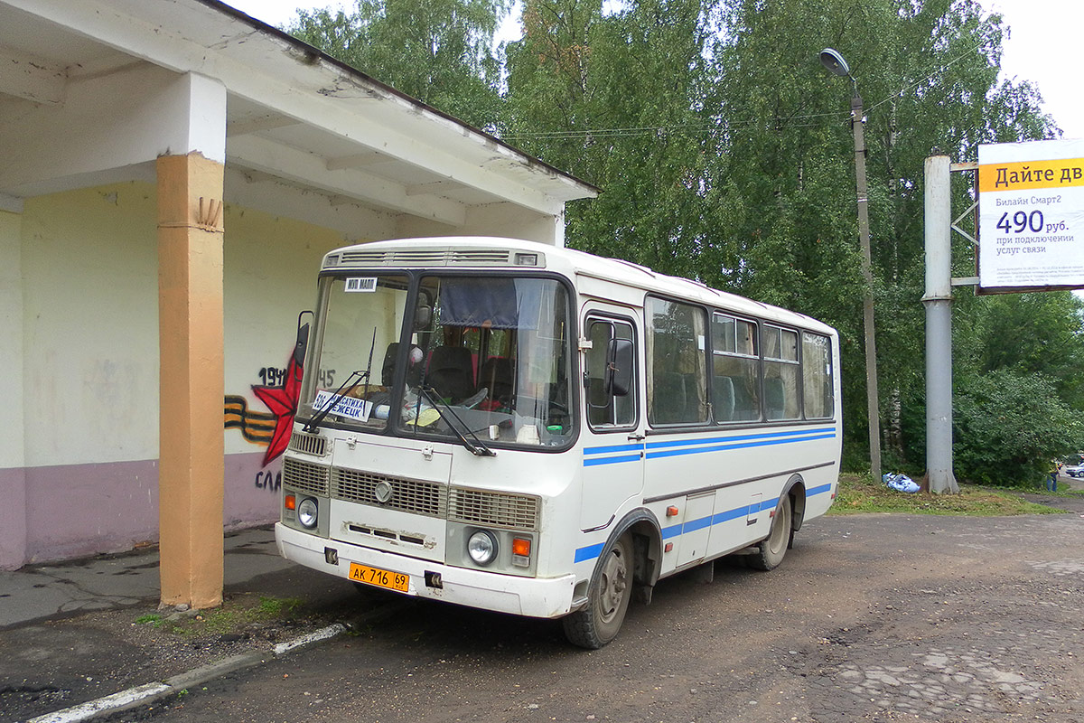 Тверская область, ПАЗ-32053 № АК 716 69