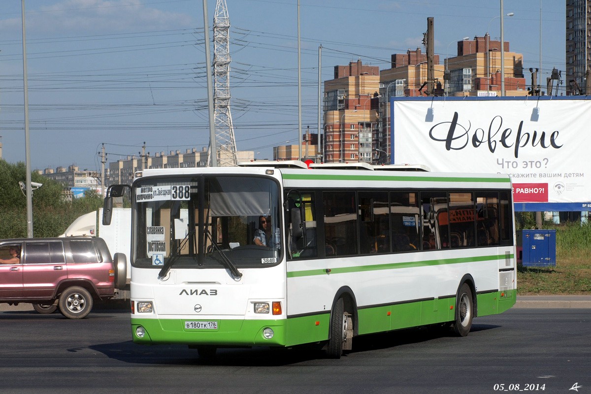 Санкт-Петербург, ЛиАЗ-5293.60 № 3848