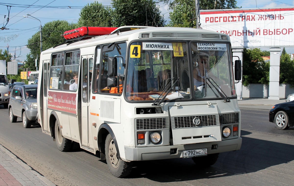 Томская область, ПАЗ-32054 № К 792 НС 70