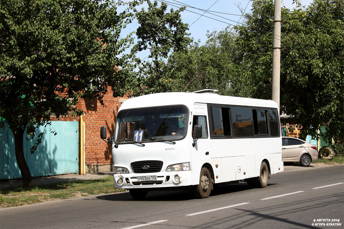 Краснодарский край, Hyundai County LWB (ТагАЗ) № Х 403 ВЕ 123