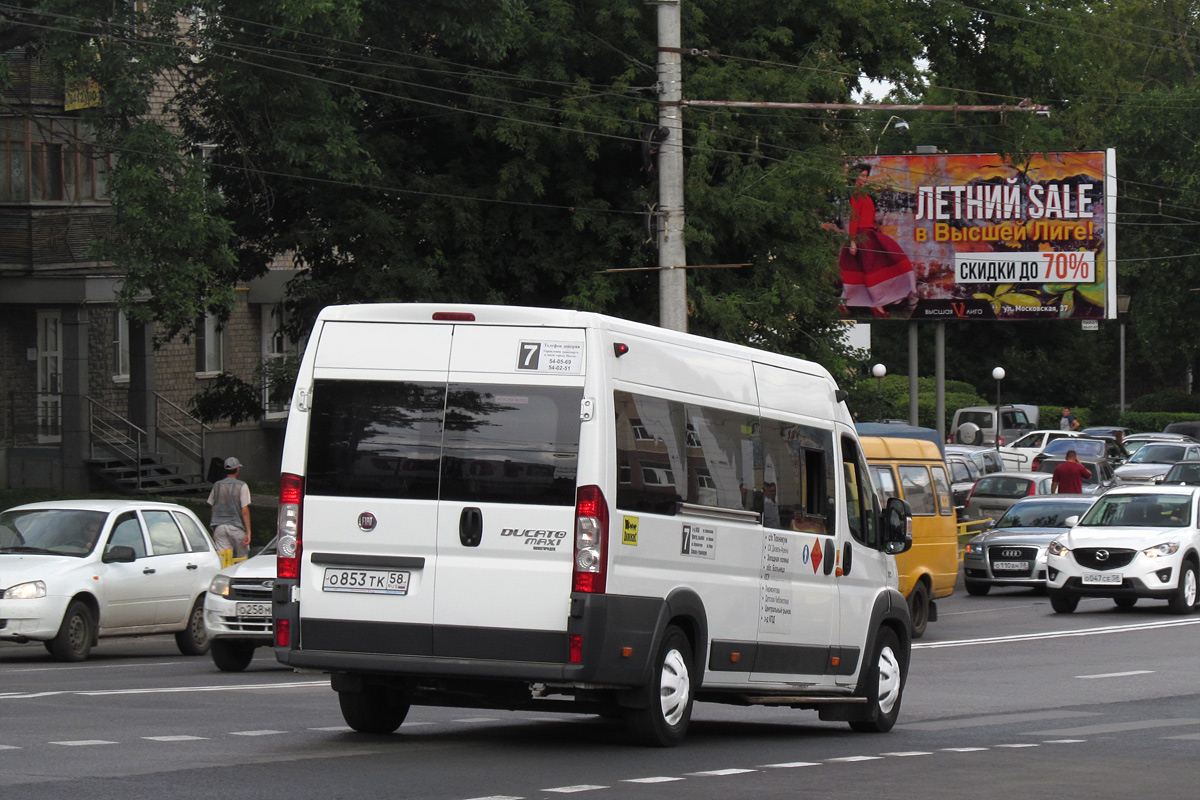 Пензенская область, Нижегородец-FST613 (FIAT Ducato) № О 853 ТК 58