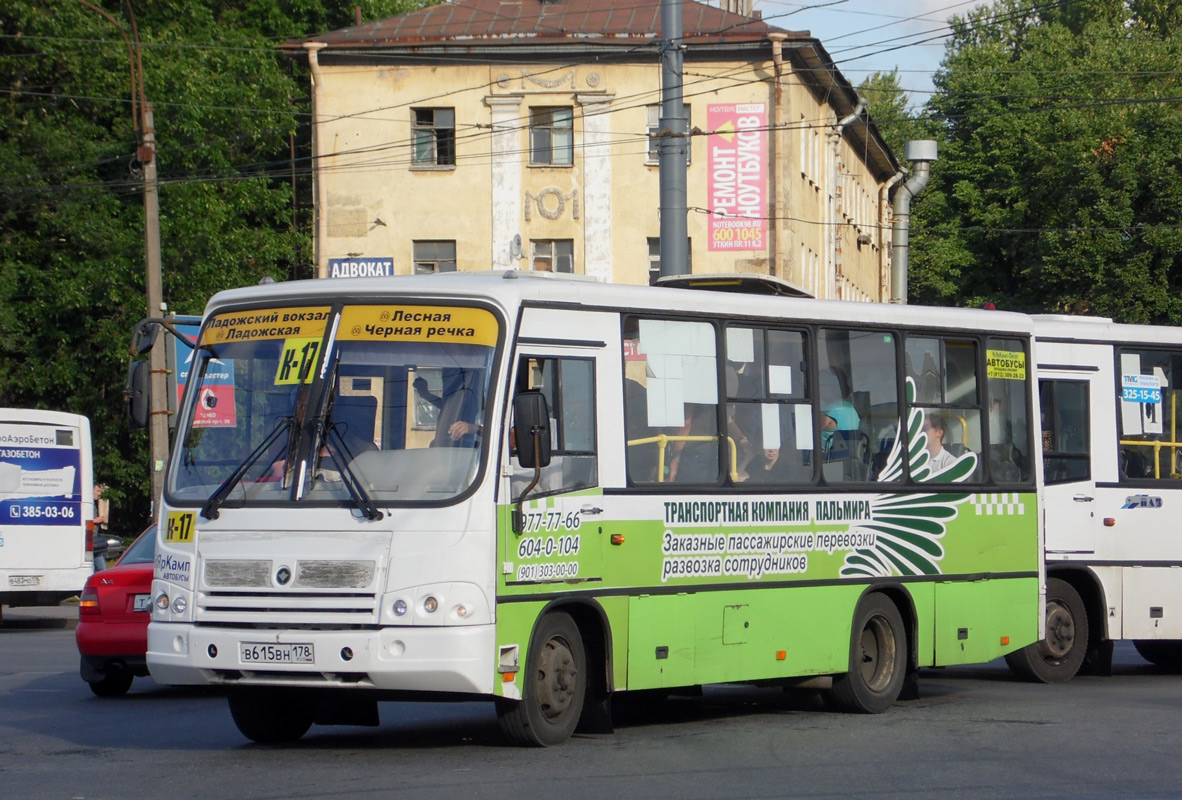 Санкт-Петербург, ПАЗ-320402-03 № В 615 ВН 178