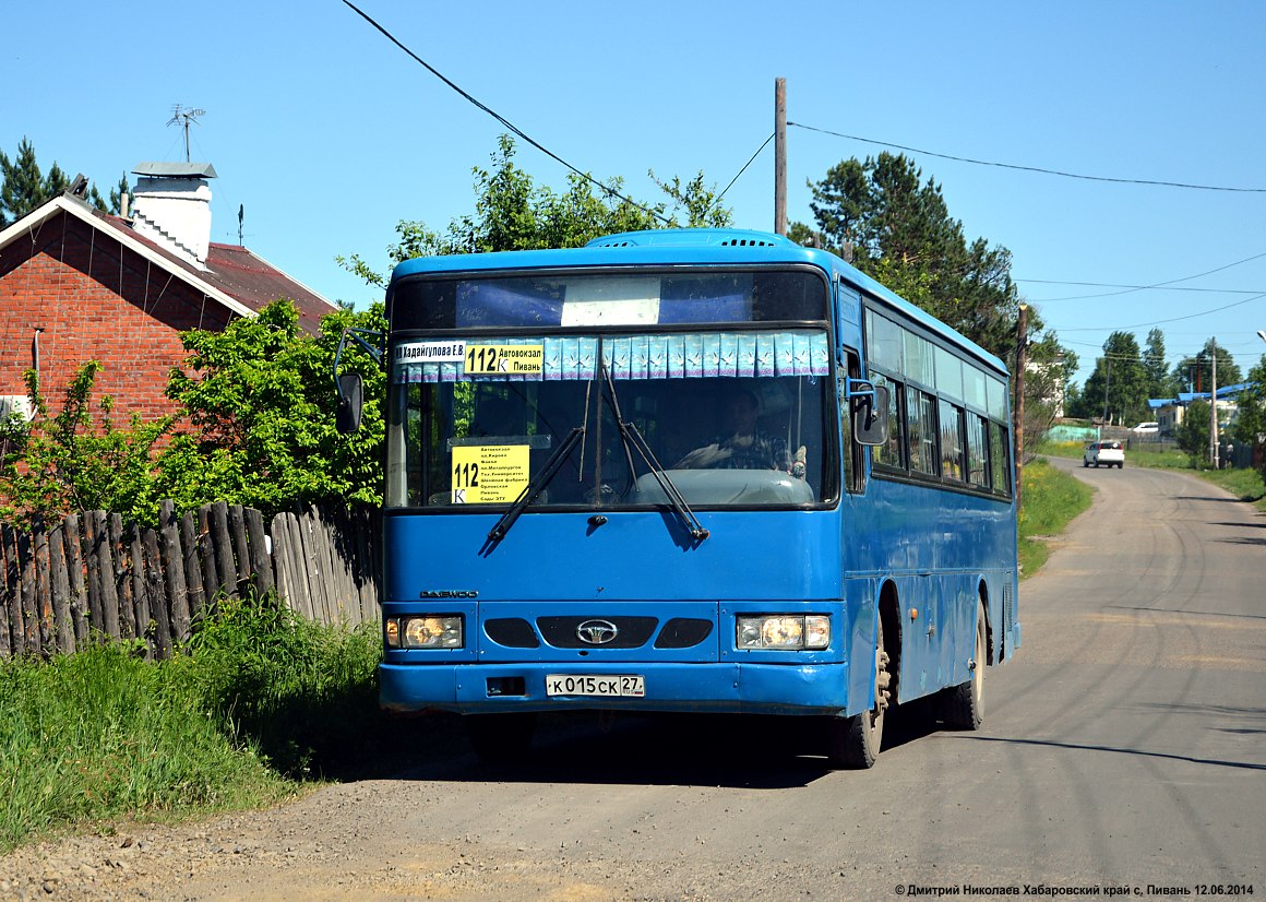 Хабаровский край, Daewoo BS106 Royal City (Busan) № К 015 СК 27