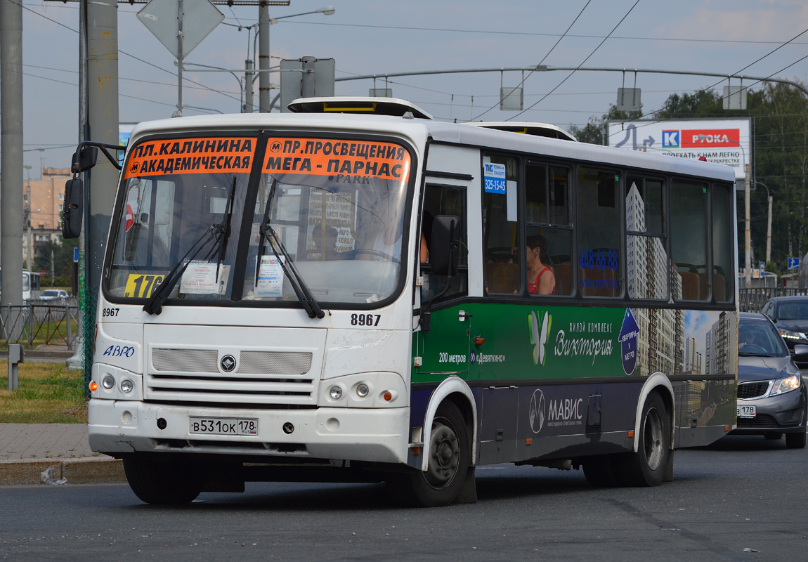 Санкт-Петербург, ПАЗ-320412-05 № 8967