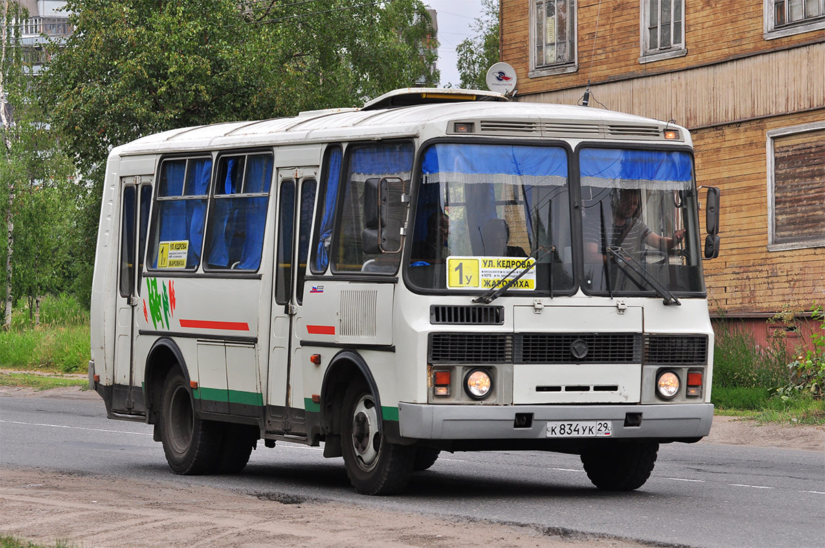 Архангельская область, ПАЗ-32054 № К 834 УК 29