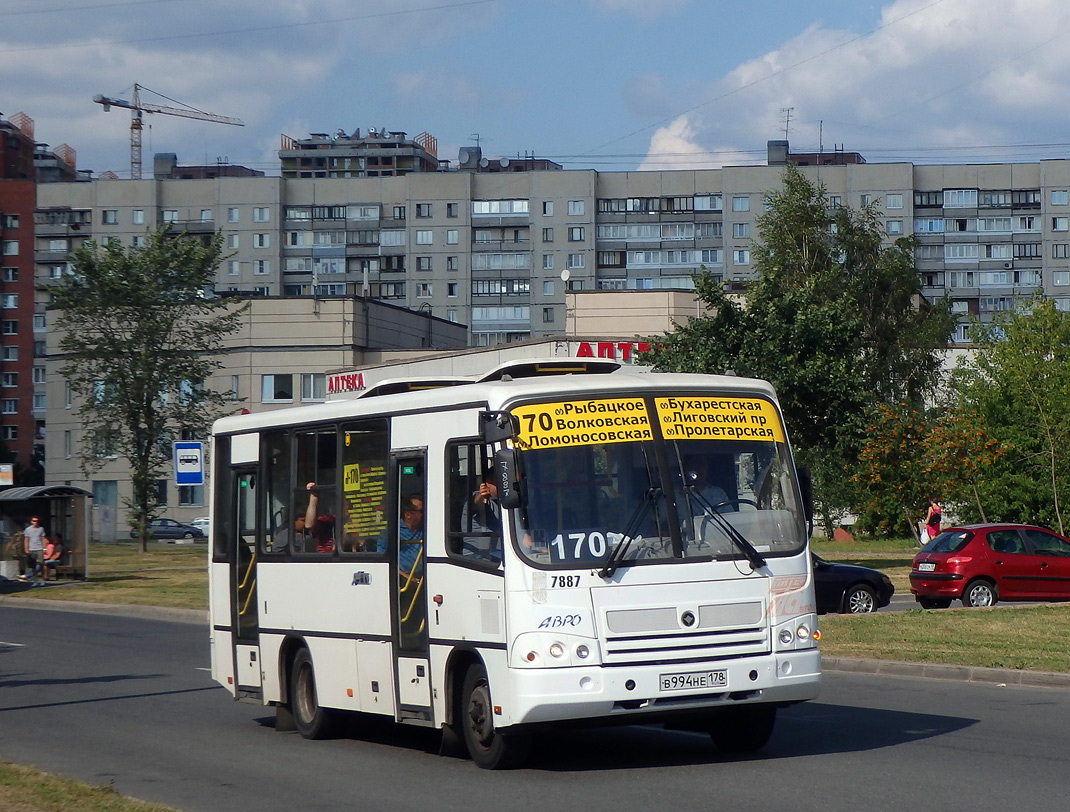 Санкт-Петербург, ПАЗ-320402-05 № 7887