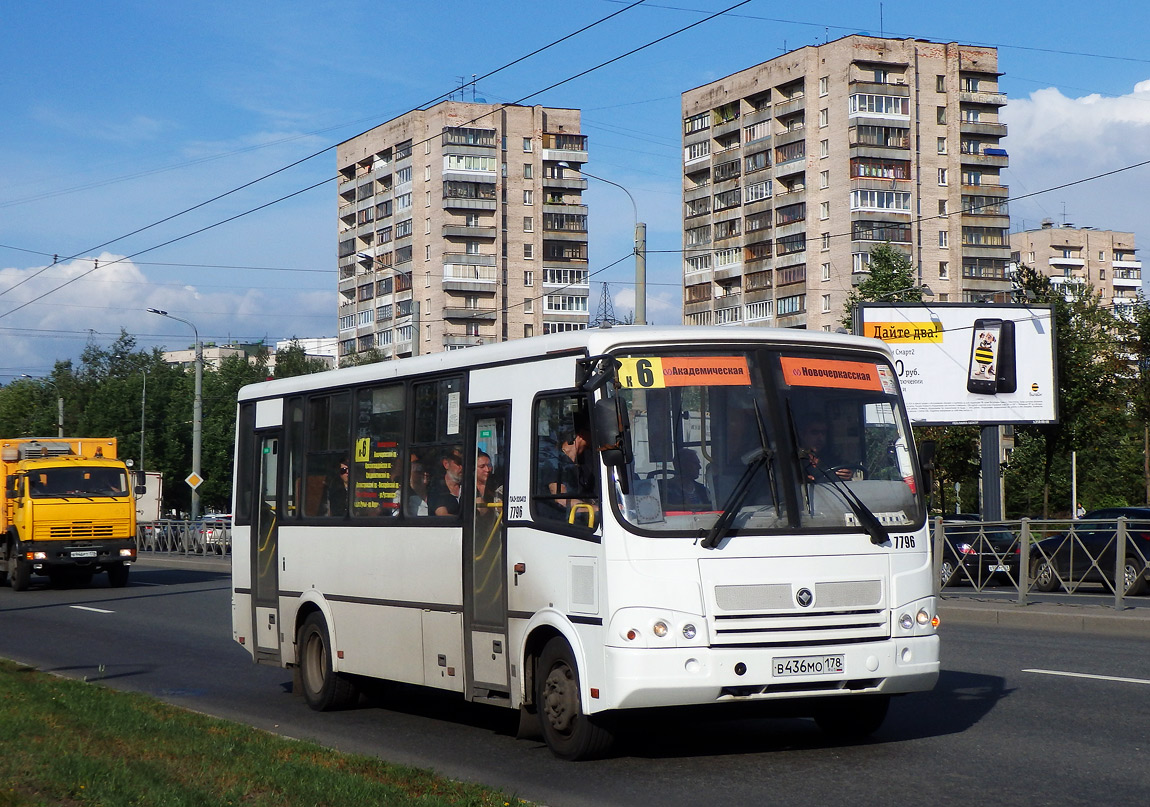 Санкт-Петербург, ПАЗ-320412-05 № 7796