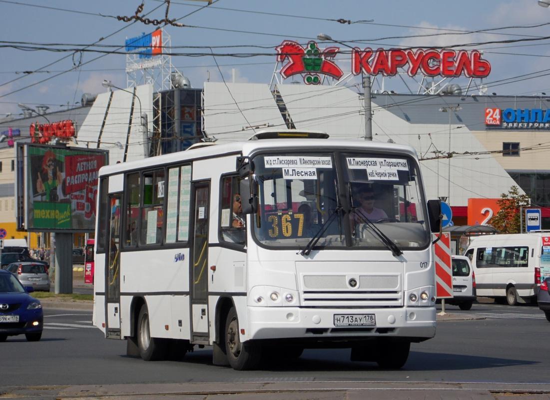 Санкт-Петербург, ПАЗ-320402-05 № 3017