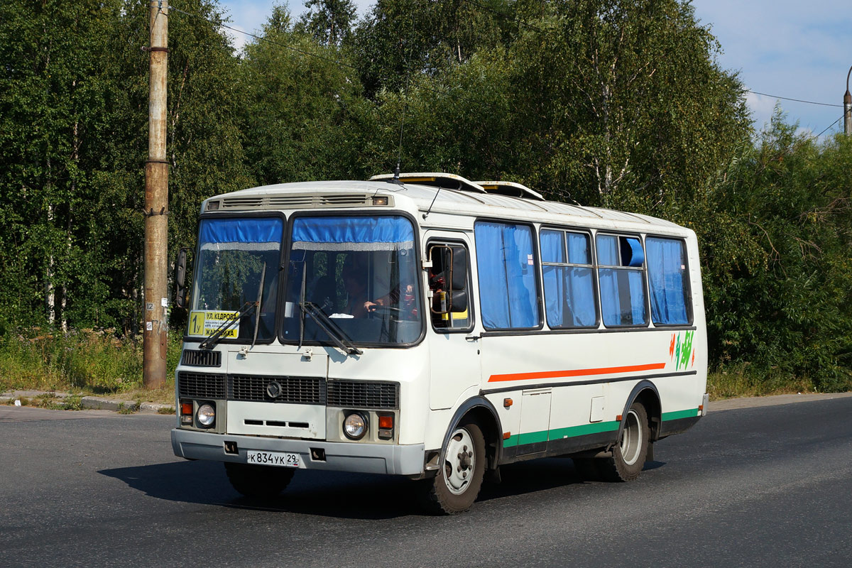 Архангельская область, ПАЗ-32054 № К 834 УК 29