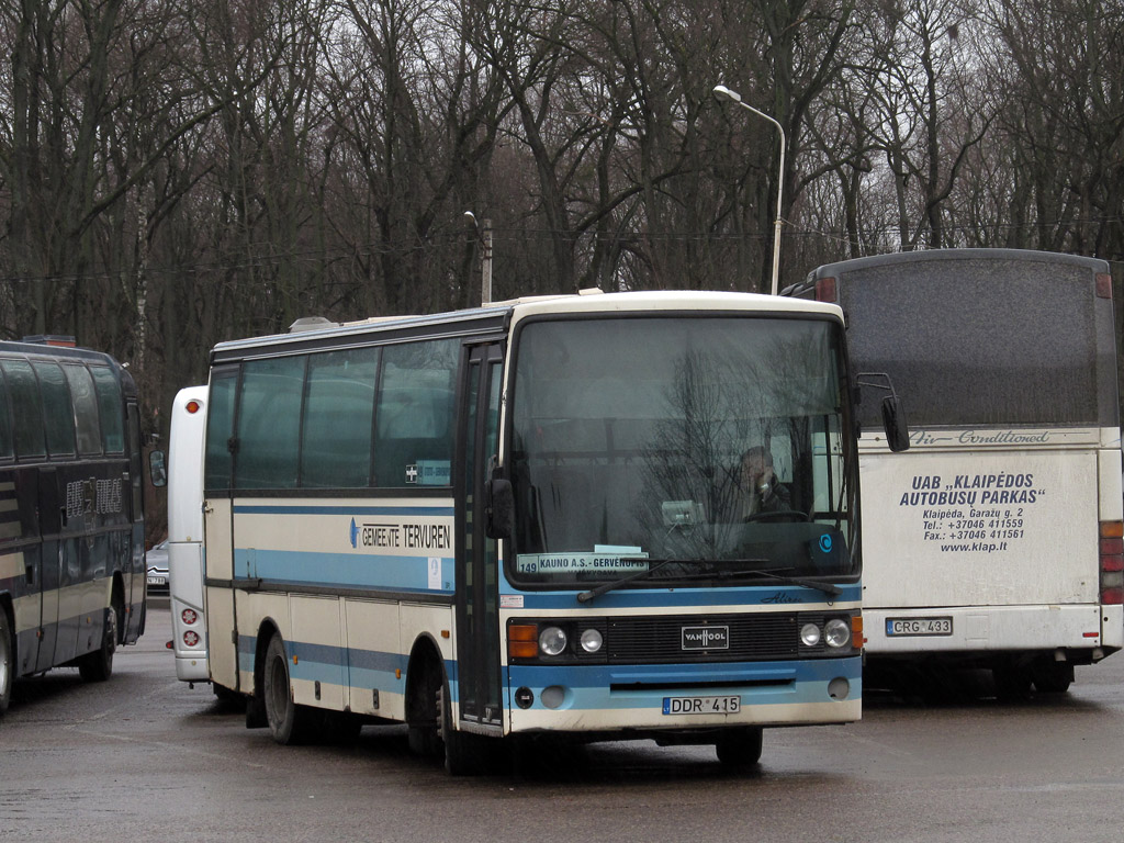 Литва, Van Hool T809 Alizée № DDR 415