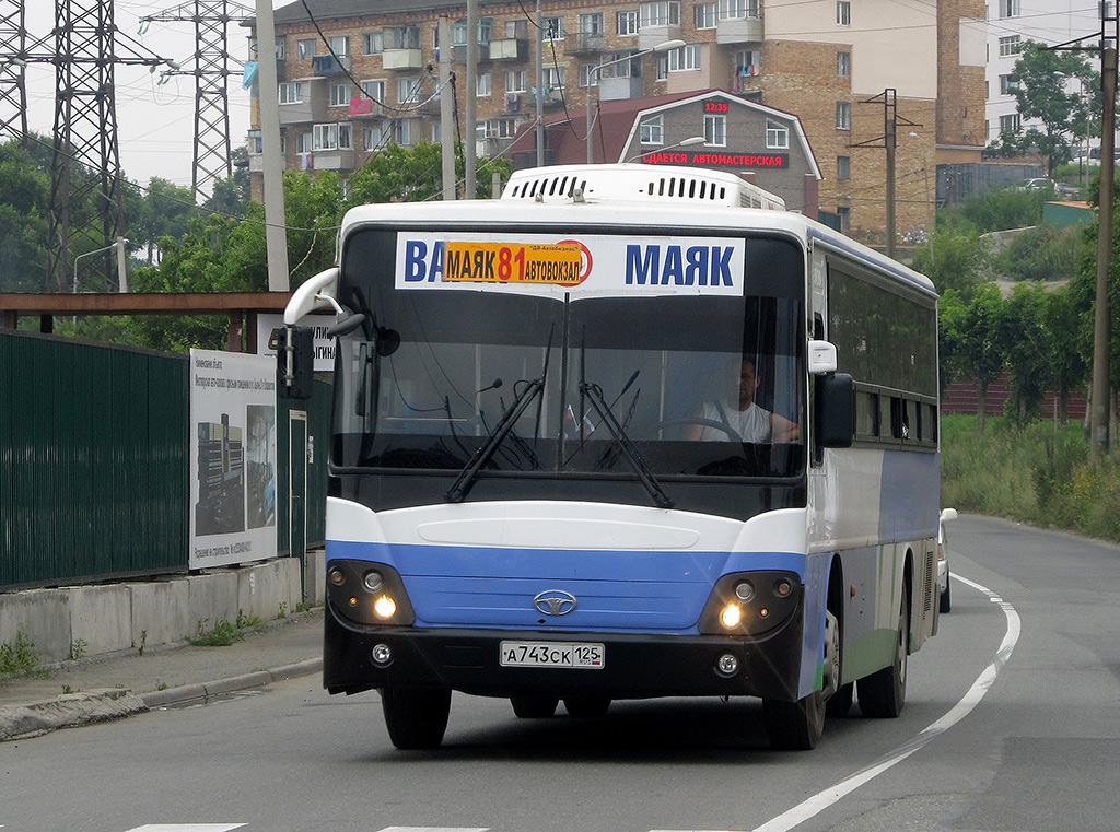 Приморский край, Daewoo BS106 Royal City (Busan) № А 743 СК 125