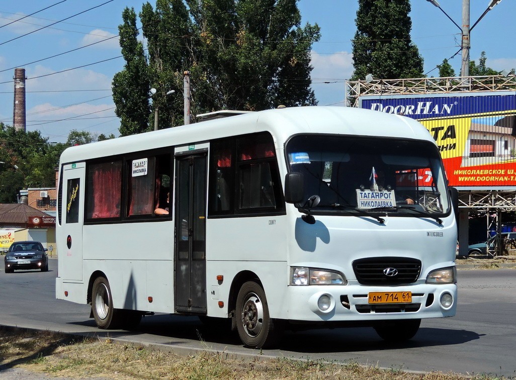 Ростовская область, Hyundai County LWB C11 (ТагАЗ) № АМ 714 61