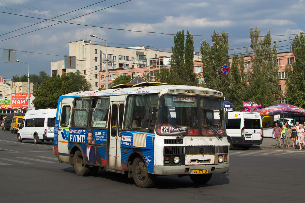 Пензенская область, ПАЗ-32053 № АХ 173 58