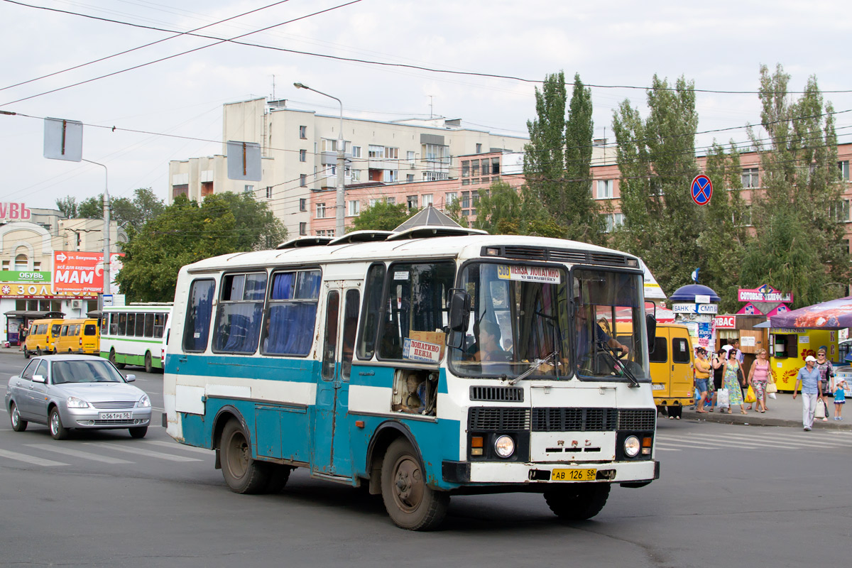 Пензенская область, ПАЗ-3205-110 № АВ 126 58