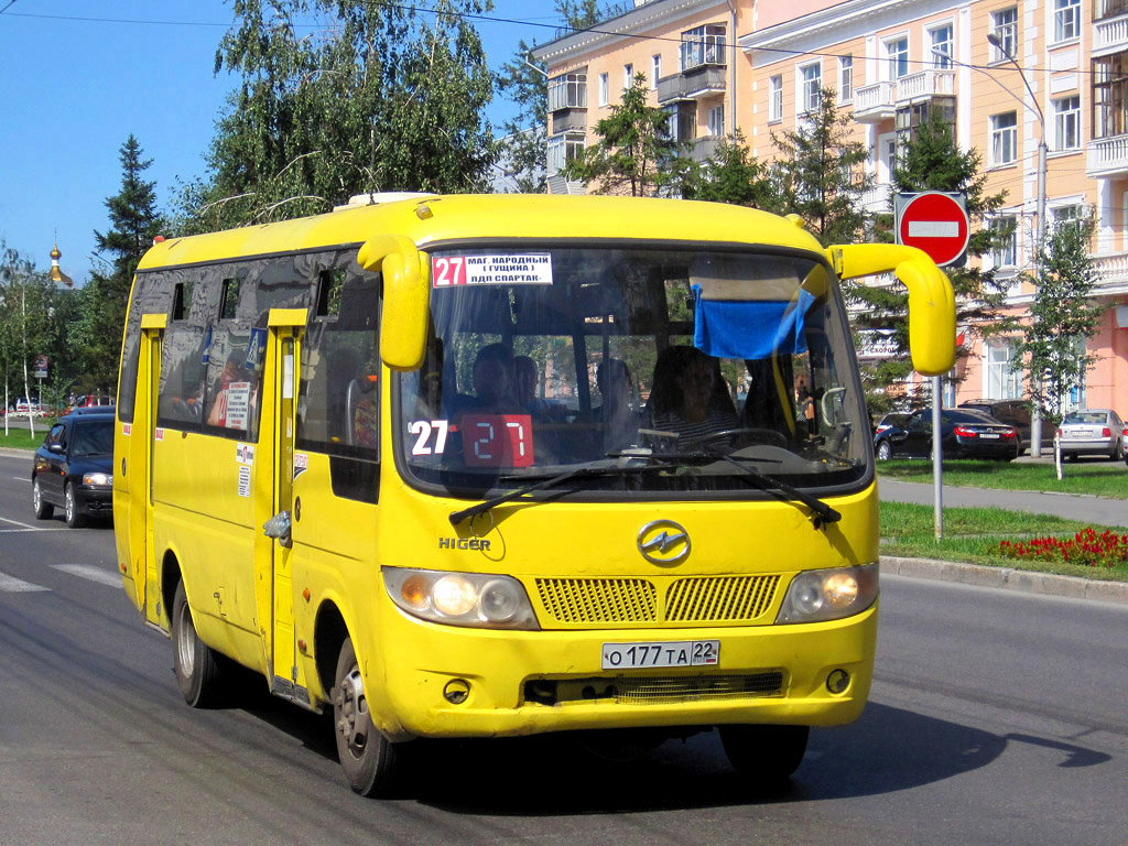 Алтайский край, Higer KLQ6728G № О 177 ТА 22