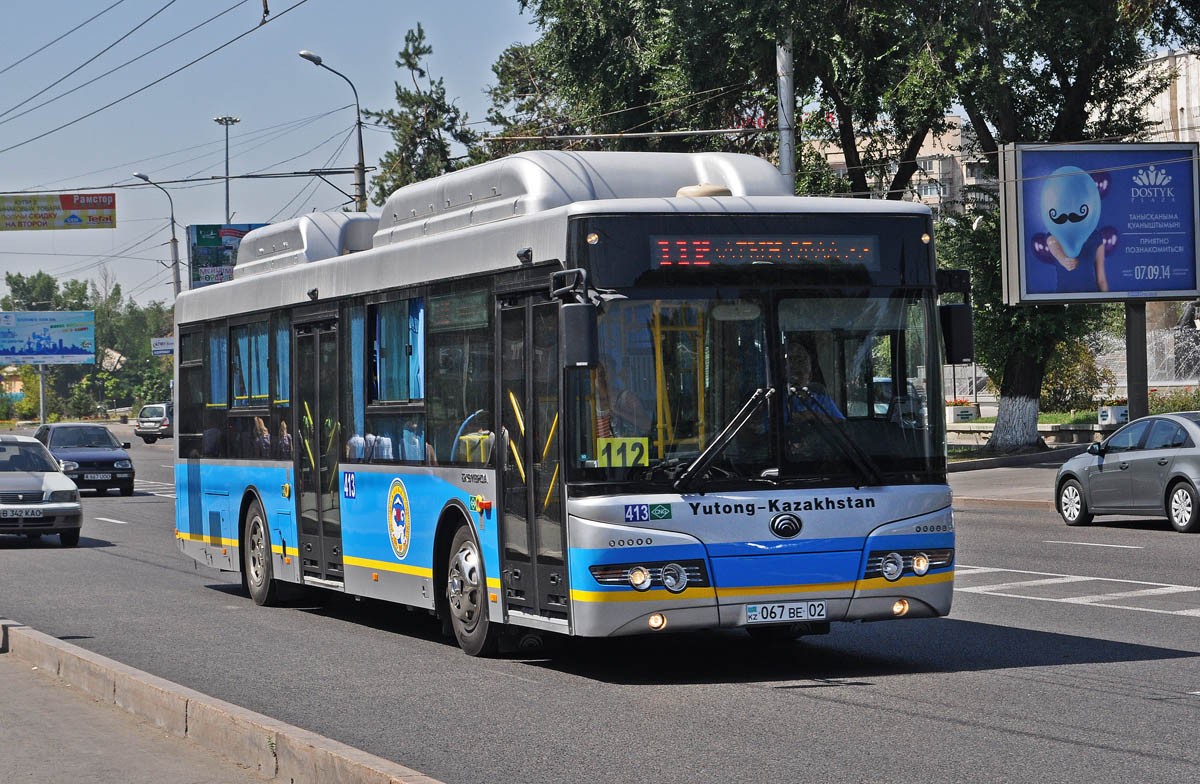 Алматы, Yutong ZK6118HGA № 413