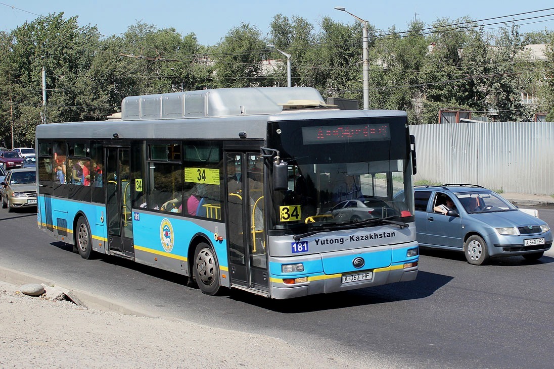 Алматы, Yutong ZK6120HGM № 181