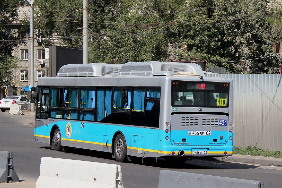 Алматы, Yutong ZK6118HGA № 431