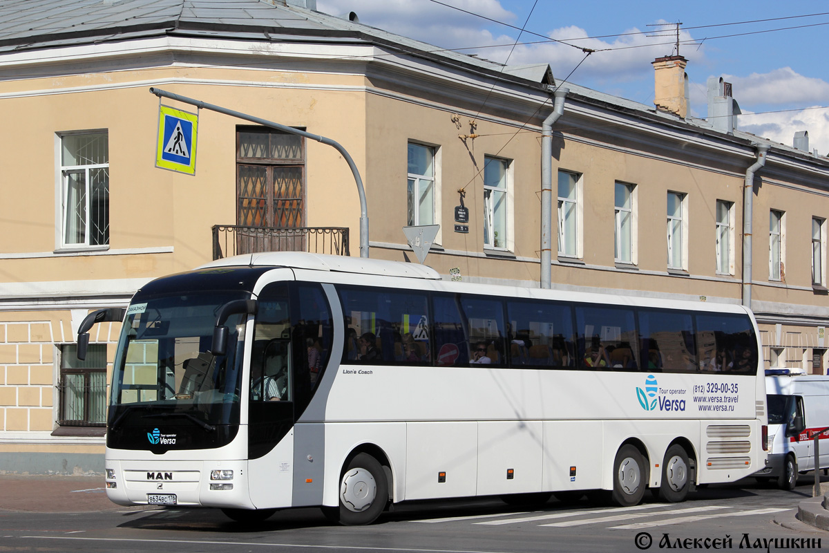 Szentpétervár, MAN R08 Lion's Coach L RHC444 L sz.: В 634 ВС 178