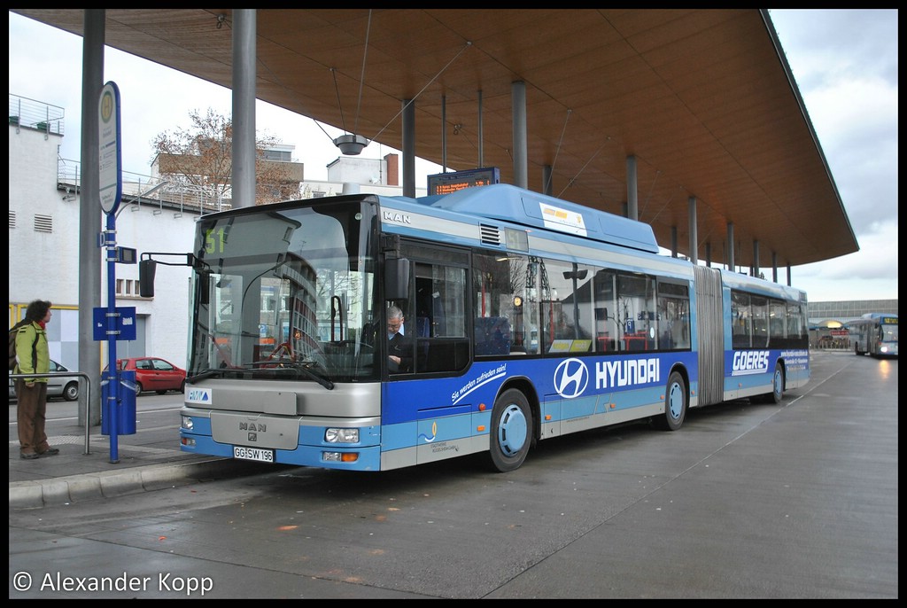 Гессен, MAN A23 NG313 CNG № 196