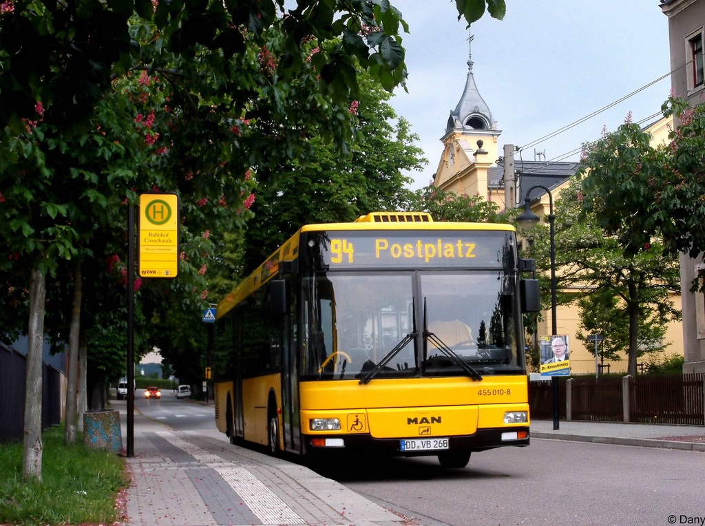 Sachsen, MAN A21 NL283 Nr. 455 010-8