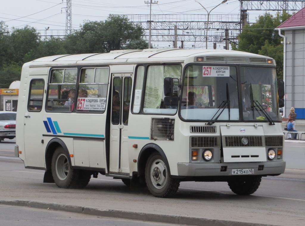 Курганская область, ПАЗ-32053 № К 215 КО 45