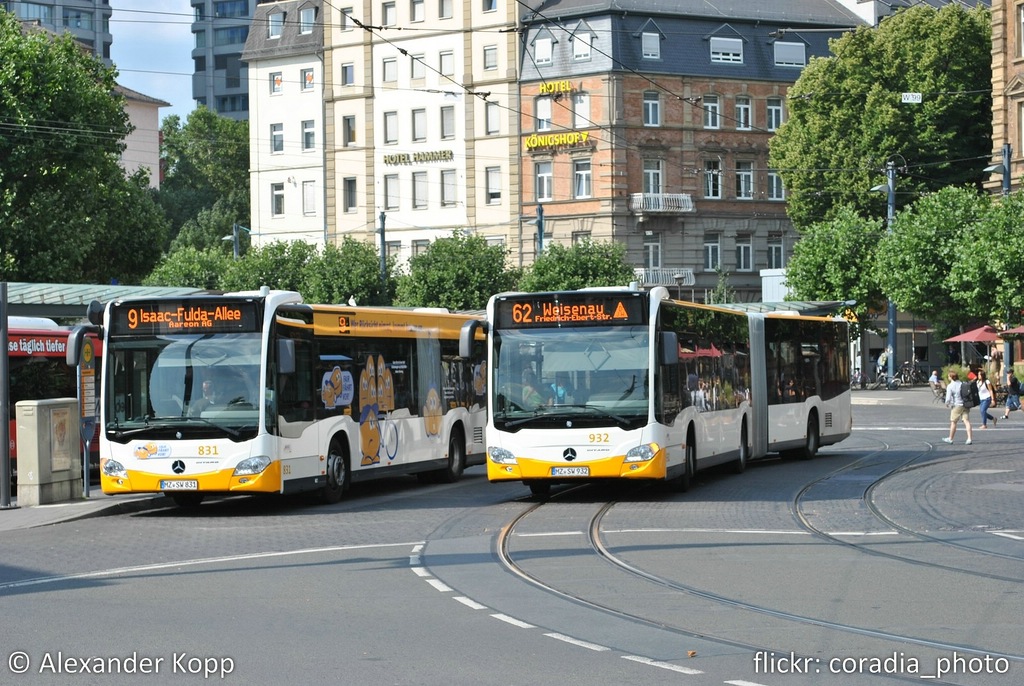 Рейнланд-Пфальц, Mercedes-Benz Citaro C2 № 831; Рейнланд-Пфальц, Mercedes-Benz Citaro C2 G № 932