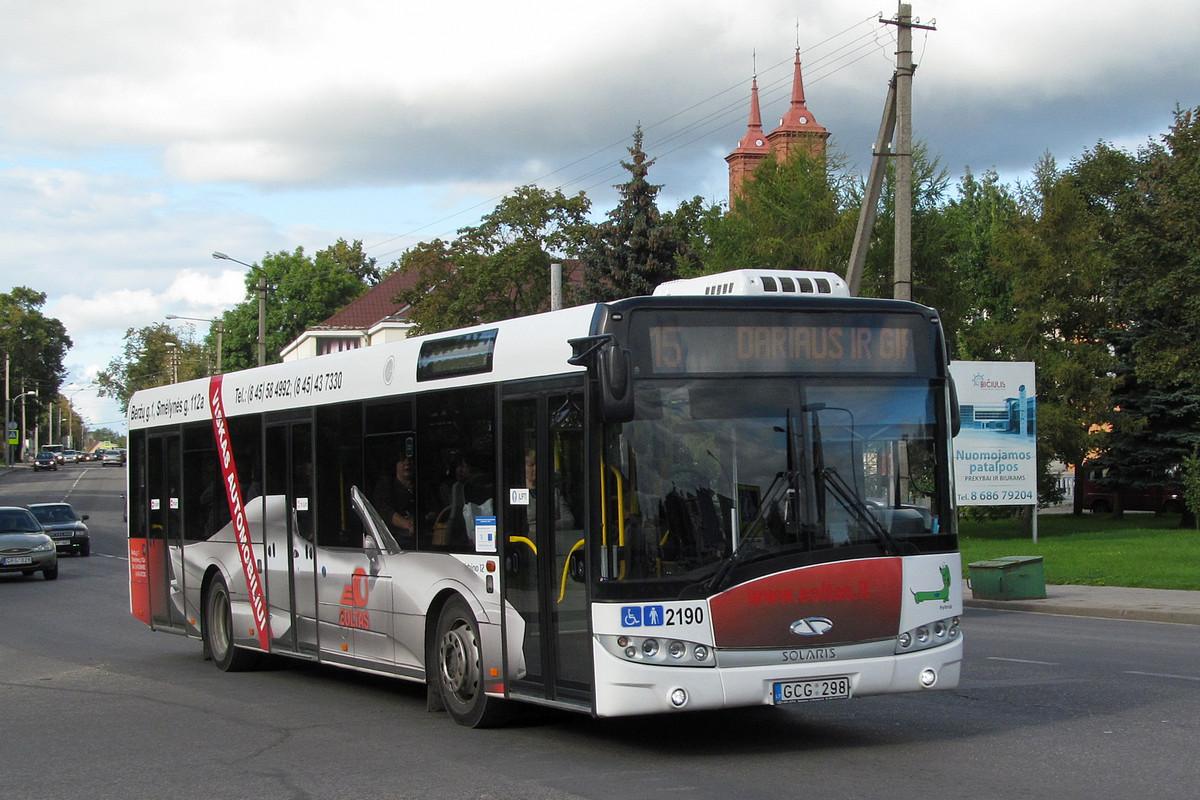 Литва, Solaris Urbino III 12 hybrid № 2190