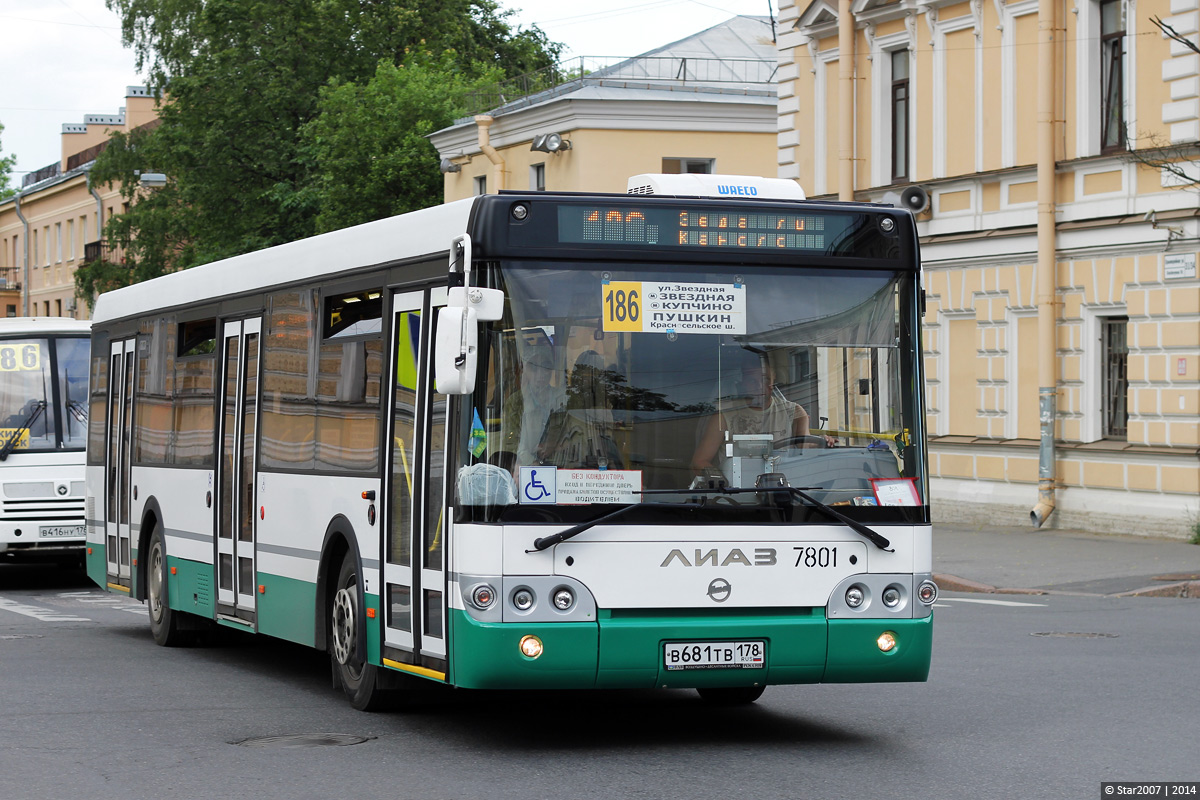 Санкт-Петербург, ЛиАЗ-5292.60 № 7801