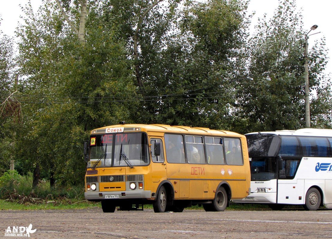 Красноярский край, ПАЗ-32053-110-77 № У 181 КК 124