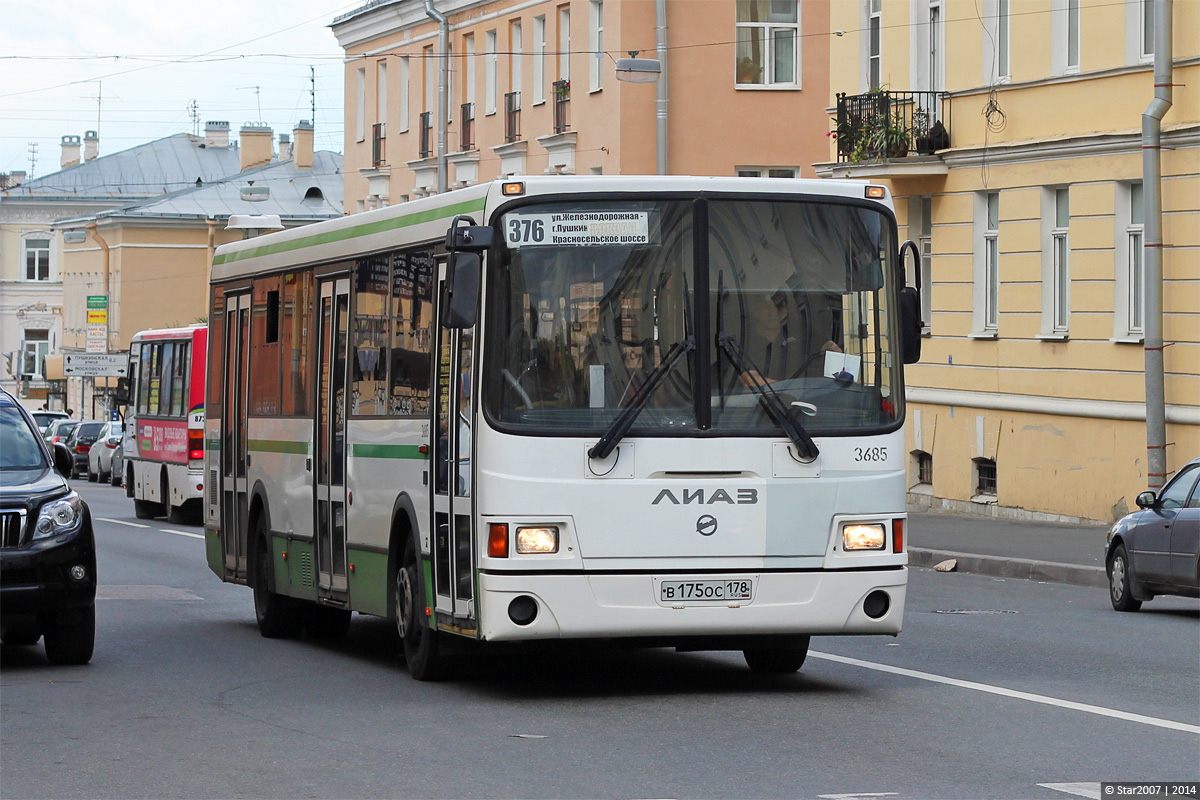 Санкт-Петербург, ЛиАЗ-5293.60 № 3685