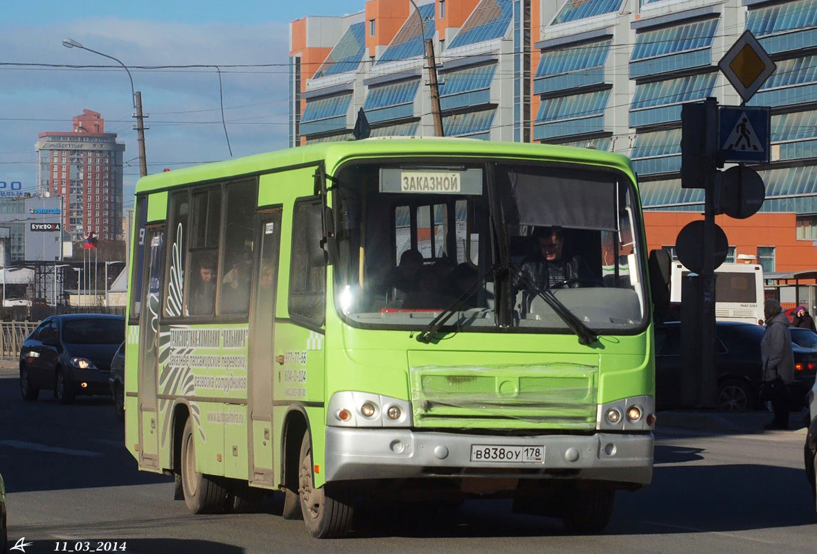 Санкт-Петербург, ПАЗ-320402-03 № В 838 ОУ 178