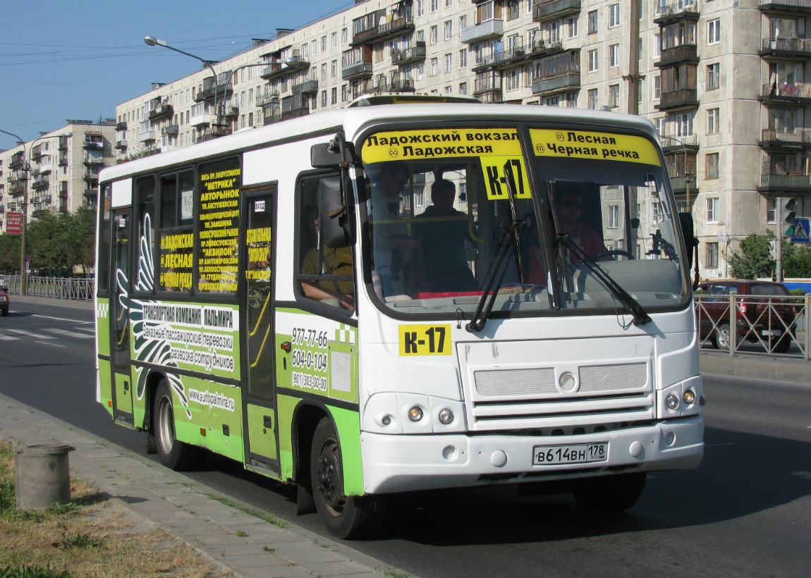 Санкт-Петербург, ПАЗ-320402-03 № В 614 ВН 178