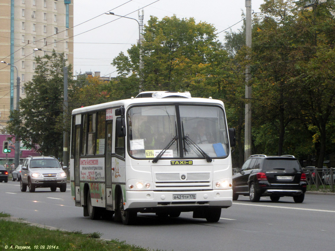 Санкт-Петербург, ПАЗ-320402-05 № В 421 ТР 178