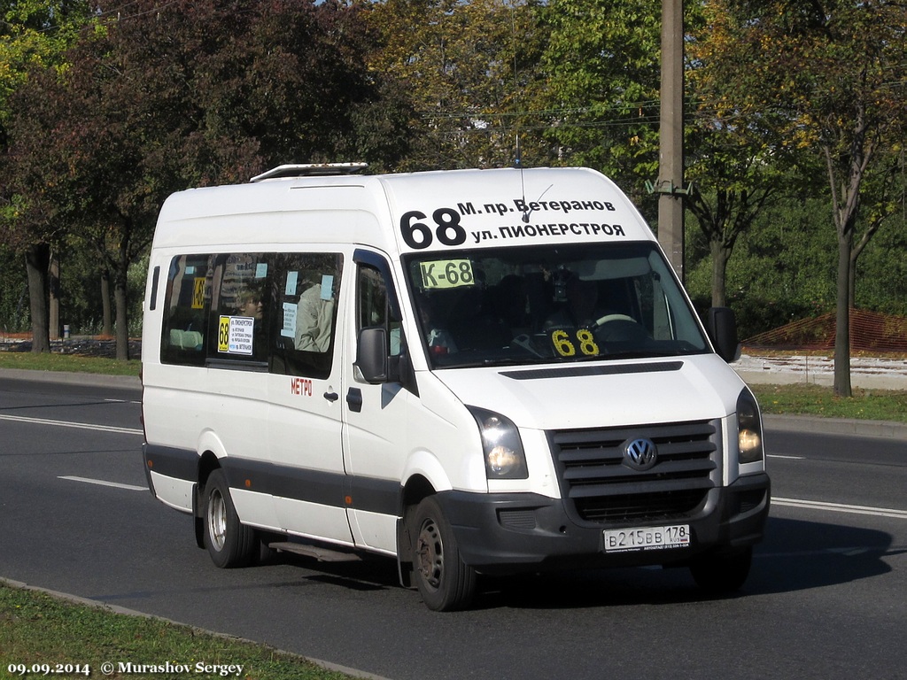 Санкт-Петербург, БТД-2219 (Volkswagen Crafter) № В 215 ВВ 178