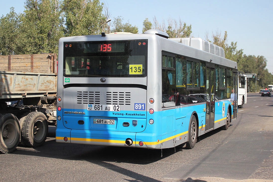 Алматы, Yutong ZK6118HGA № 891