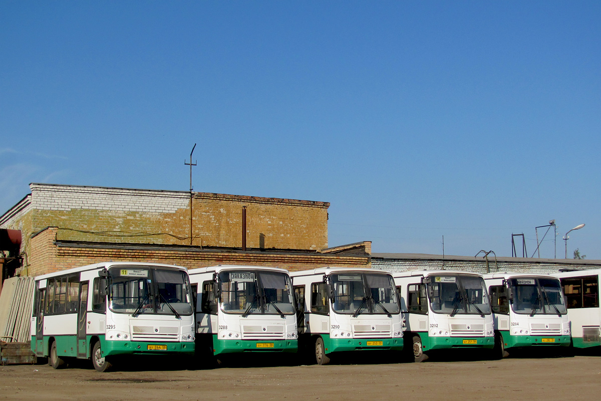 Пензенская область, ПАЗ-320402-03 № 3295; Пензенская область, ПАЗ-320402-03 № 3288; Пензенская область, ПАЗ-320402-03 № 3290; Пензенская область, ПАЗ-320402-03 № 3292; Пензенская область, ПАЗ-320402-03 № 3284; Пензенская область — АТП