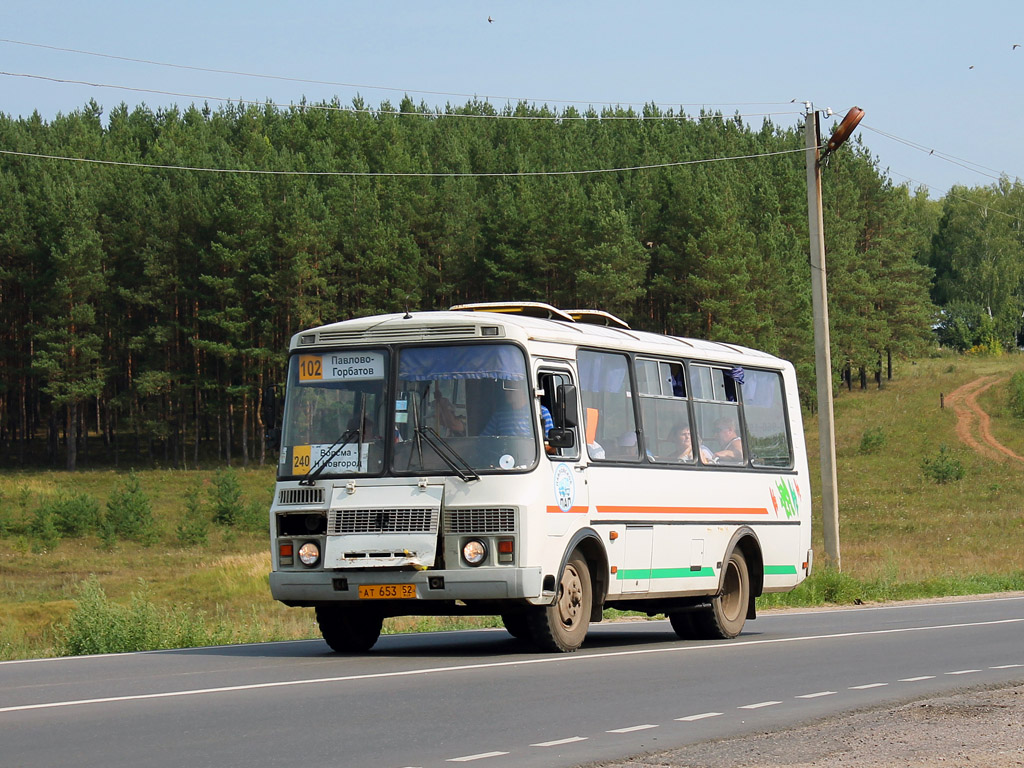 Nizhegorodskaya region, PAZ-32054 č. АТ 653 52