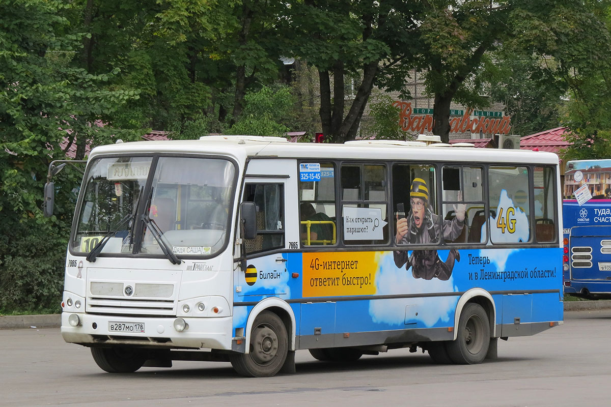 Ленинградская область, ПАЗ-320412-05 № 7665